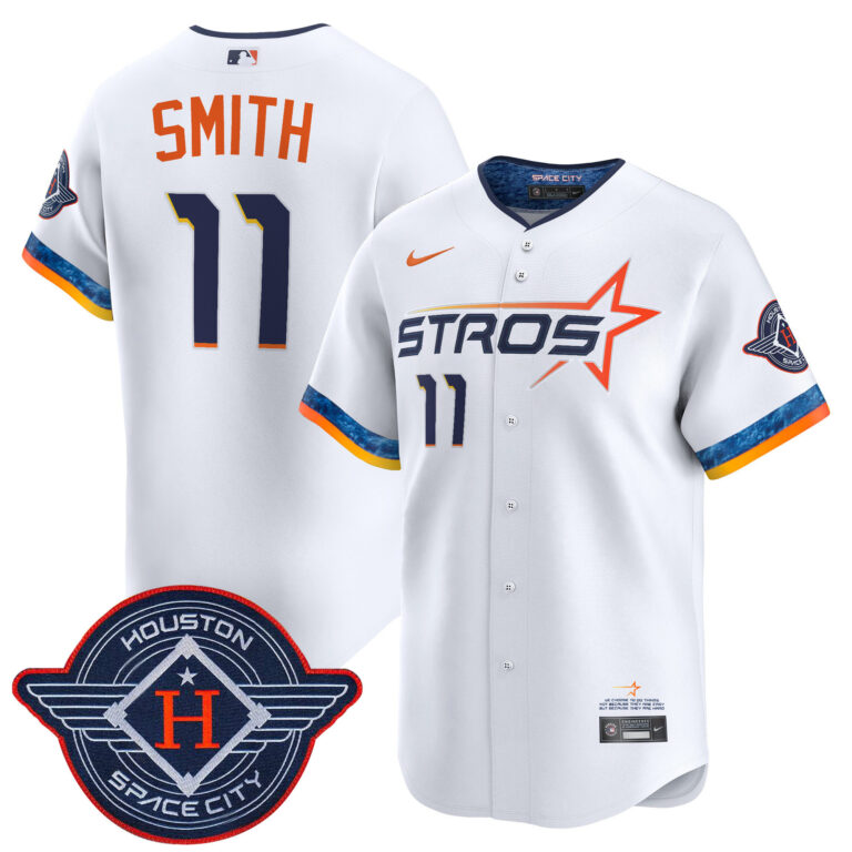 Men Houston Astros #11 Smith white 2025 City Connect Vapor Premier Limited Jersey